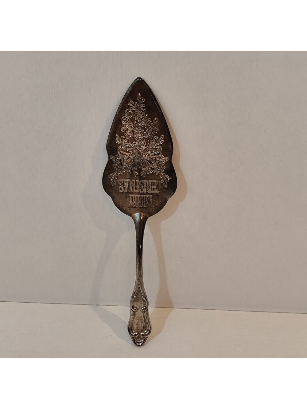 International Silver Plated "Merry Christmas" Dessert Server 11" Vintage [COPY]